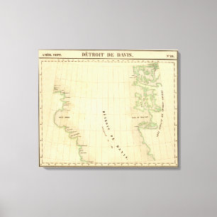 Gerade Region Davis Leinwanddruck