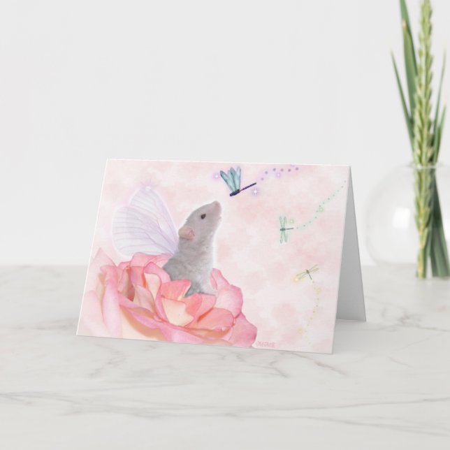 Gerade Rosey Karte (Vorderseite)