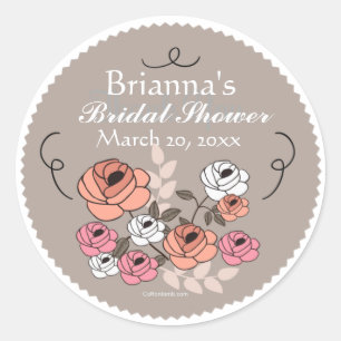 Gerade rosiger Aufkleber