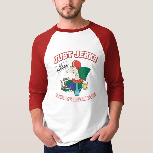 Gerade Ruck-Unterliga-Baseball Jersey T-Shirt (Vorderseite)