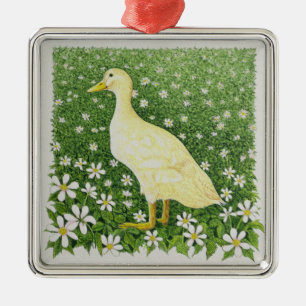 Gerade schauend ornament aus metall