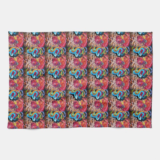 Gerade schlichtes albernes küchentuch (Horizontal)