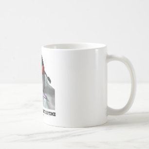 Gerade Surfin durch Zeit (Herzog On Surfboard) Kaffeetasse