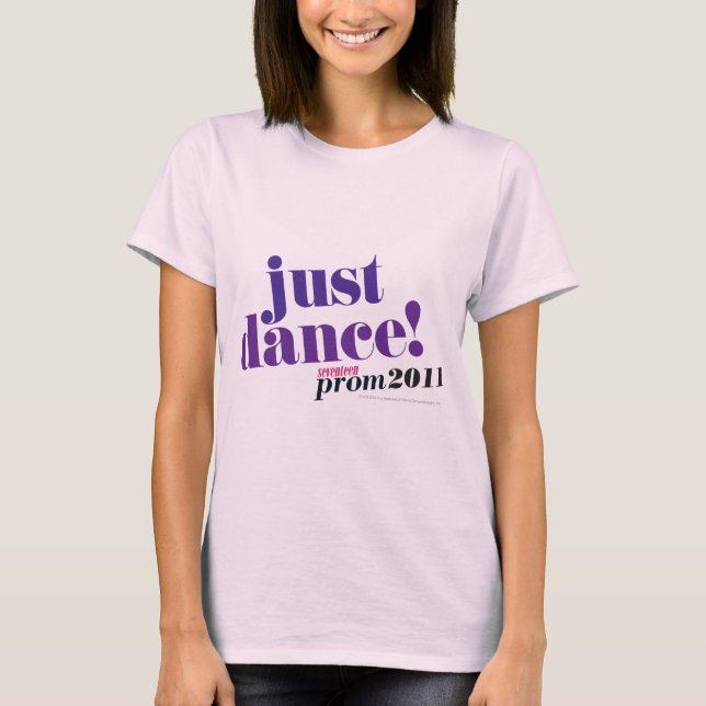 Gerade Tanz - lila T-Shirt (Vorderseite)