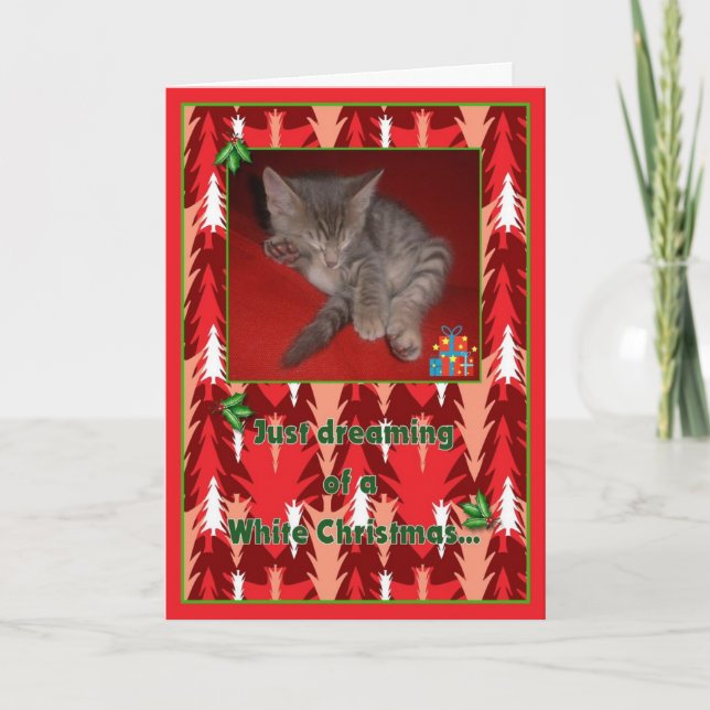 Gerade träumend feiertagskarte (Vorderseite)