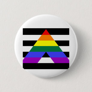 Gerade Verbündetflagge Button