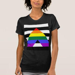 Gerade Verbündetflagge T-Shirt