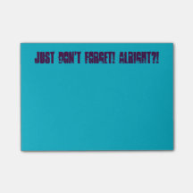 Gerade vergessen Sie nicht! Post-Itanmerkungen