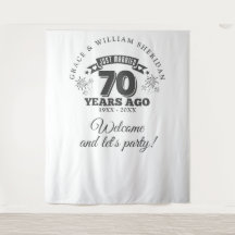 Gerade verheiratet 70 Jahre Foto Hintergrund