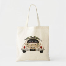 Gerade Verheiratet Vintage Auto Benutzerdefinierte