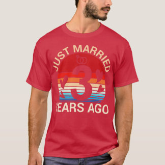Gerade verheiratet vor 3 Jahren Hus Ehefrau Verhei T-Shirt