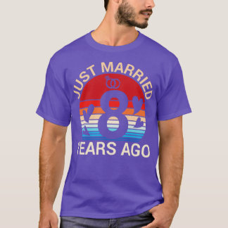 Gerade verheiratet vor 8 Jahren Hus Ehefrau Verhei T-Shirt