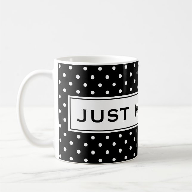 Gerade verheiratete kundengerechte Farben der Kaffeetasse (Links)