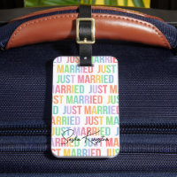 Gerade verheiratete LGBTQ moderne Typografie
