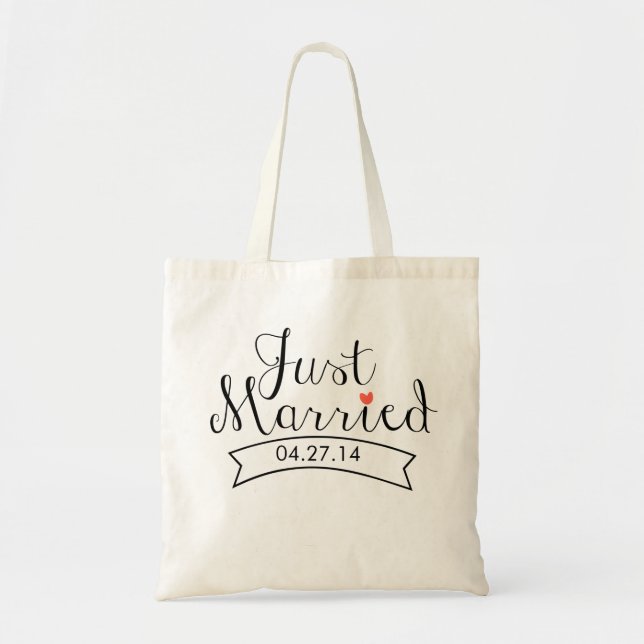 Gerade verheiratete Taschen-Tasche Tragetasche (Vorne)