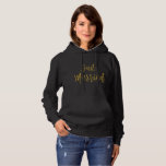 Gerade verheirateter Goldfolien-TypografieHoodie Hoodie<br><div class="desc">Gerade verheirateter Goldfolien-TypografieHoodie für ein Jungvermählten auf ihren Flitterwochen.</div>