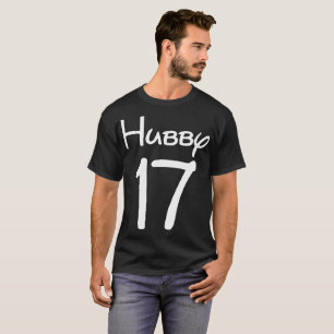 Gerade verheirateter Hubby Wifey personalisiertes T-Shirt