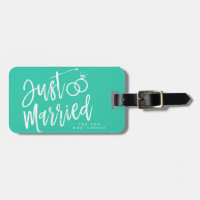 Gerade verheiratetes personalisiertes Aqua des