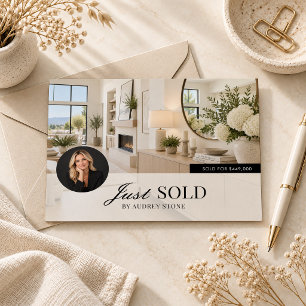 Gerade Verkauftes Immobilien-Marketing-Postkarte Postkarte