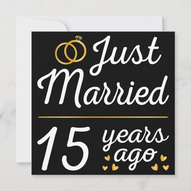Gerade vor 15 Jahren verheiratet II Einladung (Vorderseite)