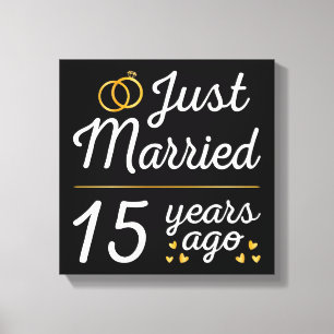 Gerade vor 15 Jahren verheiratet II Leinwanddruck