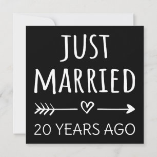 Gerade vor 20 Jahren verheiratet I Einladung