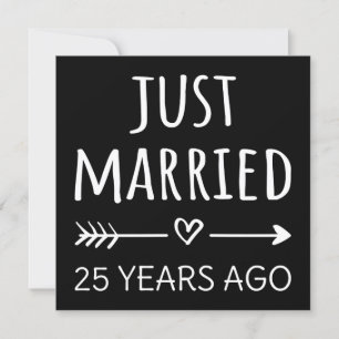 Gerade vor 25 Jahren geheiratet Einladung