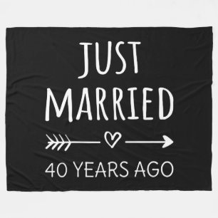 Gerade vor 40 Jahren geheiratet Fleecedecke