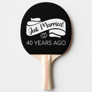 Gerade vor 40 Jahren verheiratet V Tischtennis Schläger