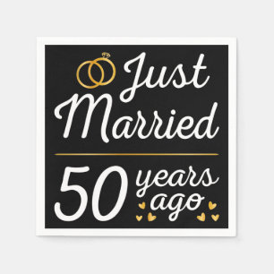 Gerade vor 50 Jahren verheiratet II Serviette