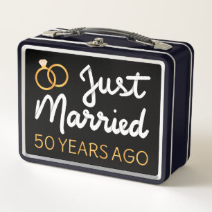 Gerade vor 50 Jahren verheiratet IV Metall Brotdose