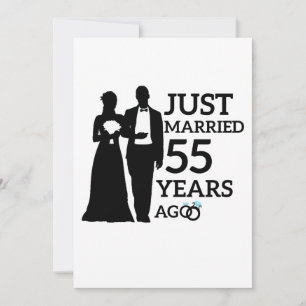 Gerade vor 55 Jahren geheiratet, 55. Jahrestag Einladung