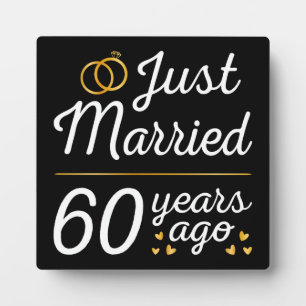 Gerade vor 60 Jahren geheiratet II Fotoplatte