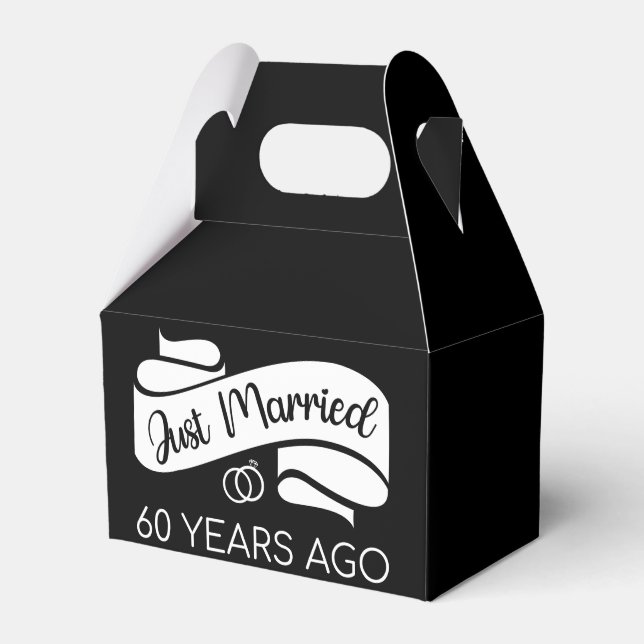 Gerade vor 60 Jahren verheiratet V Geschenkschachtel (Vorderseite)