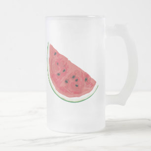 Gerade Wassermelone Mattglas Bierglas