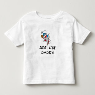 Gerade wie Vati Kleinkind T-shirt