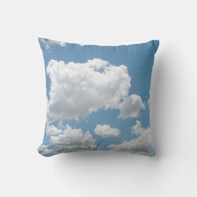 Gerade Wolken-Kissen Kissen (Vorderseite)