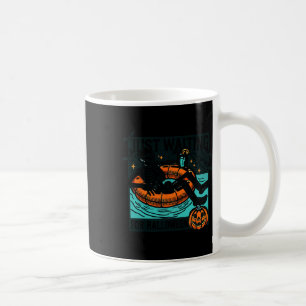 Gerade zu Halloween Gewartet Skeleton Spook Kaffeetasse