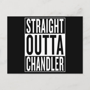geradeaus Chandler Postkarte