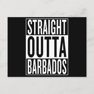 geradeaus nach Barbados Postkarte