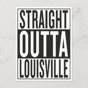 geradeaus nach Louisville Postkarte
