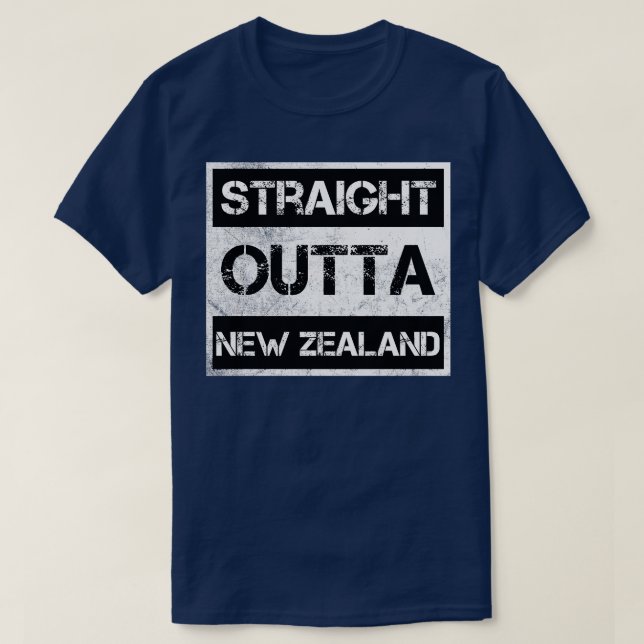Geradeaus Neuseeland Reiseland Geschenk Land E T-Shirt (Design vorne)