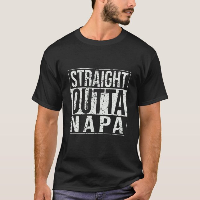 Geradeaus über Napa Vintag T-Shirt (Vorderseite)