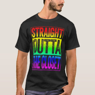 Geradeaus zum Closet-LGBT-Pride T-Shirt