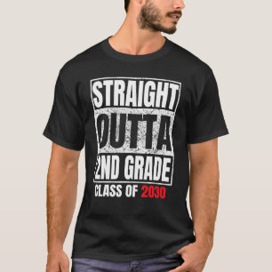 Gerader Outta Abschluss Grad Grad Grad Grad Klasse T-Shirt