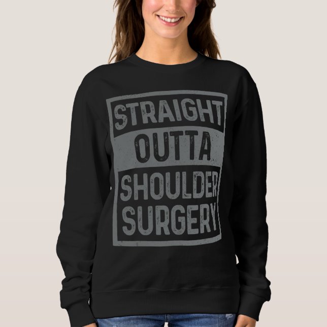 Gerader Outta Schultersatz-Operation Sweatshirt (Vorderseite)
