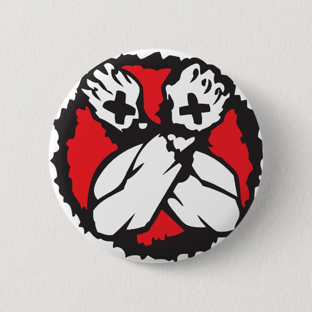 Gerader Rand (d) Button (Vorderseite)