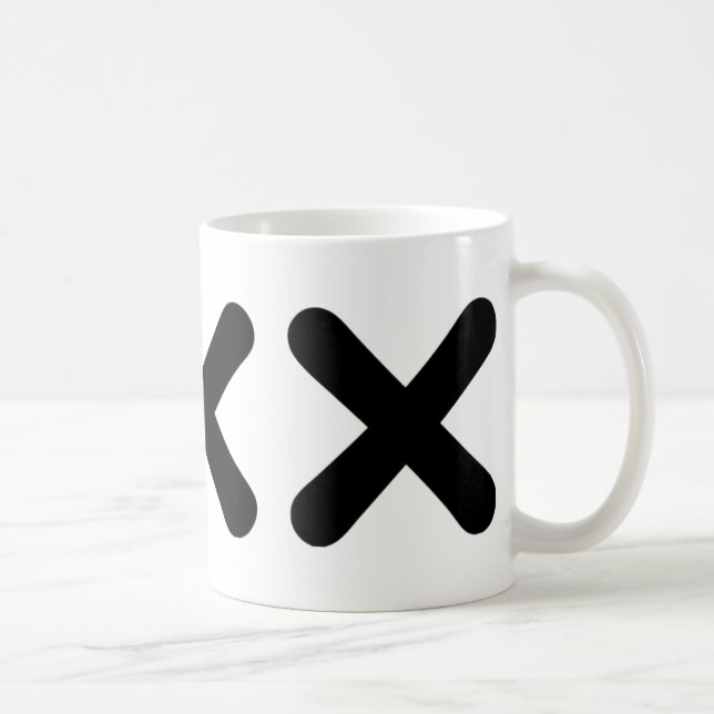 gerader Rand - Punk Kaffeetasse (Rechts)