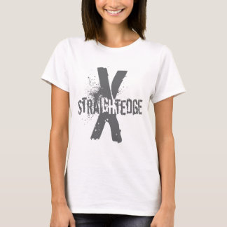 Gerader Rand X dunkelgrau T-Shirt