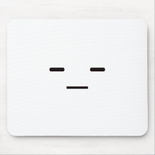 Gerades Gesichts-Schwarz-blaues Rot Mousepad